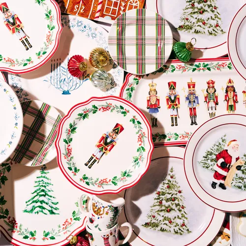 Sur la table Vintage Christmas 12-Piece Dinnerware Set