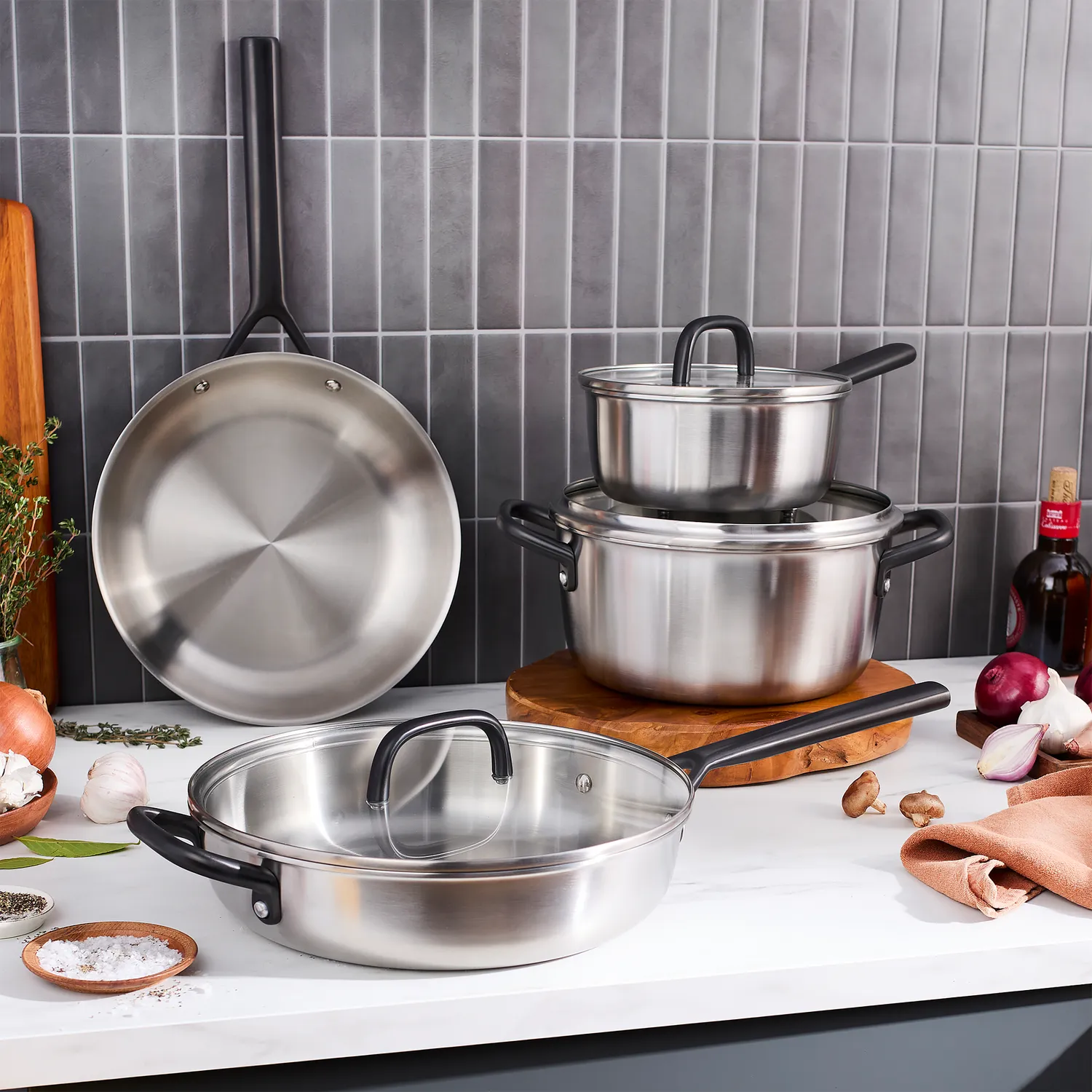 Zwilling Milano Stainless Steel 7-Piece Cookware Set