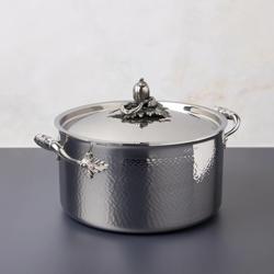 Ruffoni Opus Prima Hammered Stainless Steel Stockpot