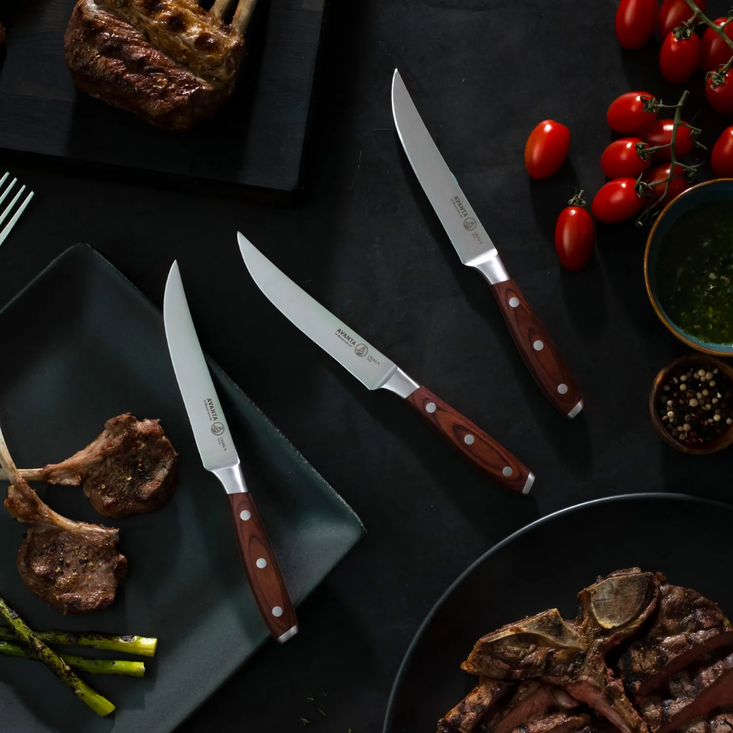 Messermeister Avanta Forged 4-Piece Steak Knife Set
