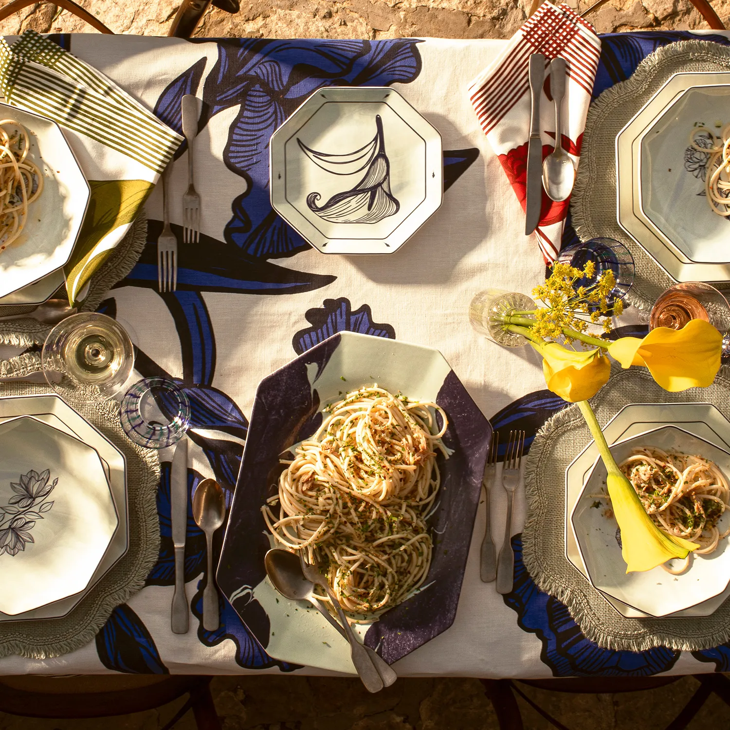 Mariana Velásquez x Sur La Table Pasta Bowls, Set of 4