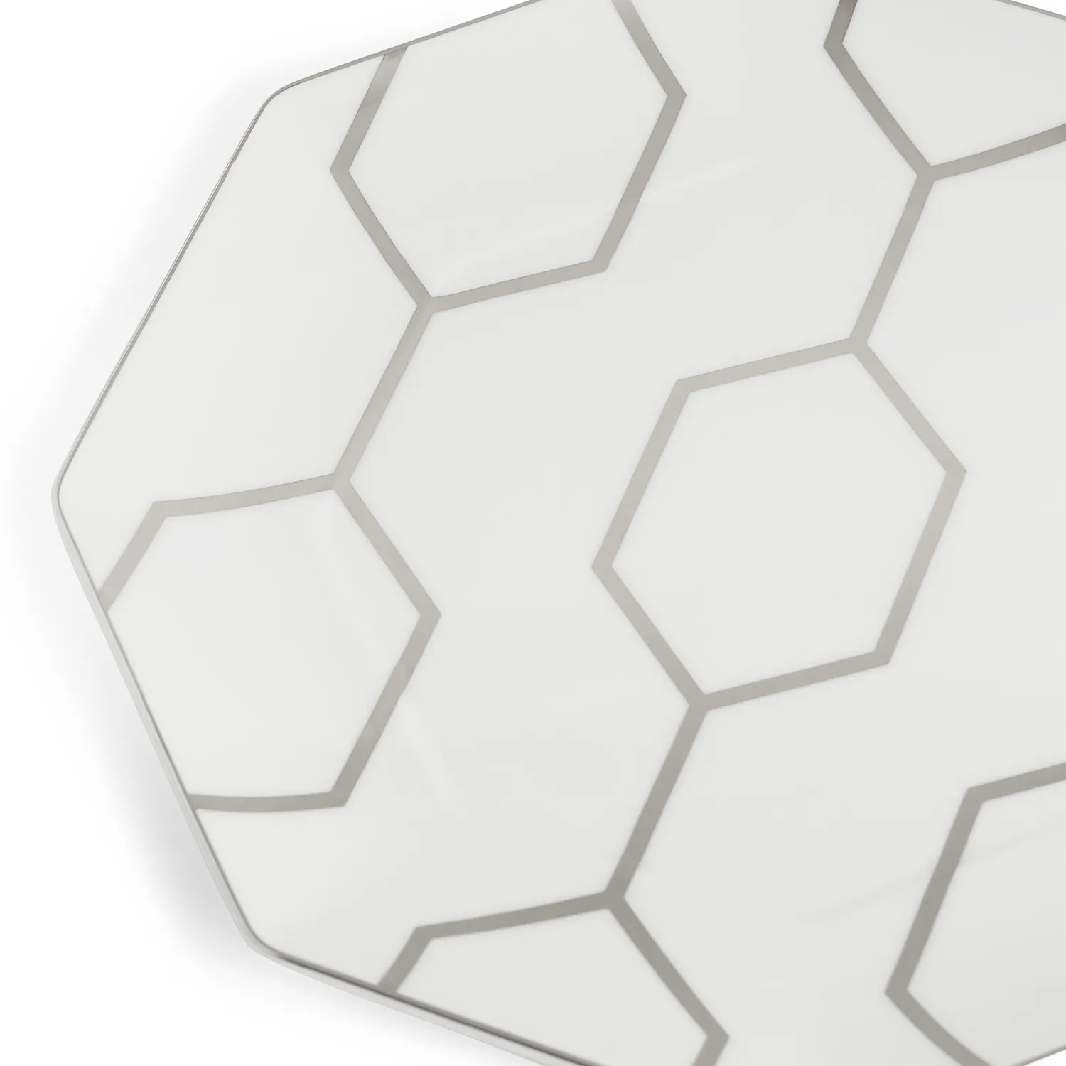 Wedgwood Gio Platinum Octagonal Salad Plate