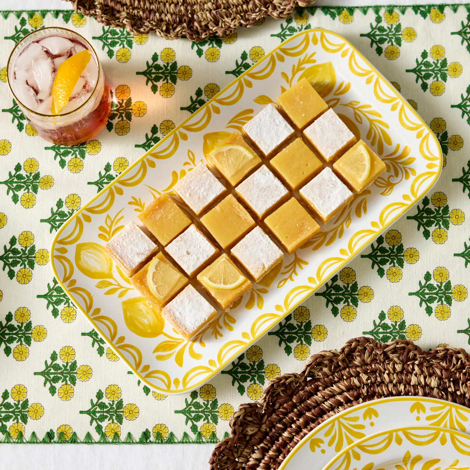 Sur La Table Citrus Bloom Rectangular Platter