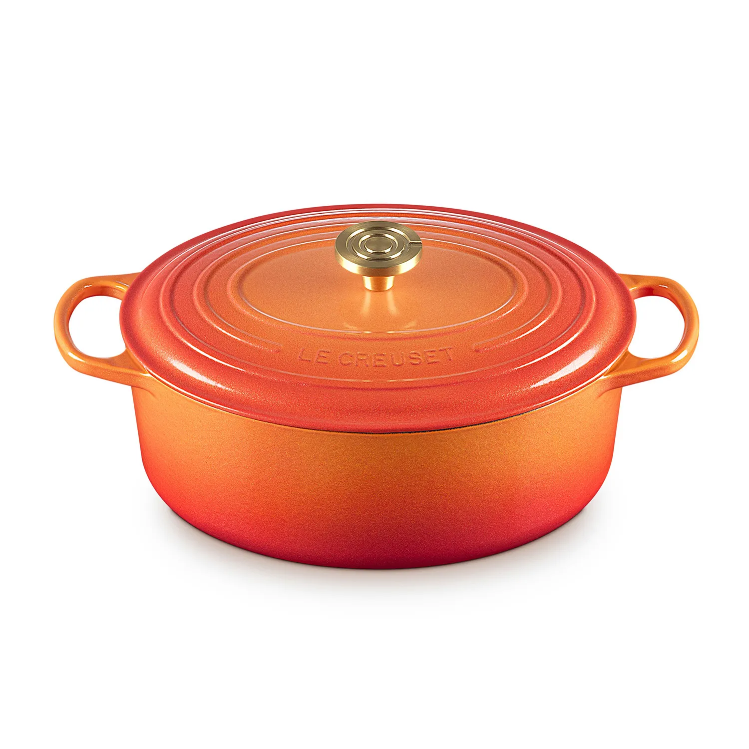 Le Creuset Signature Flamme Dorée Oval Dutch Oven, 6.75 qt.