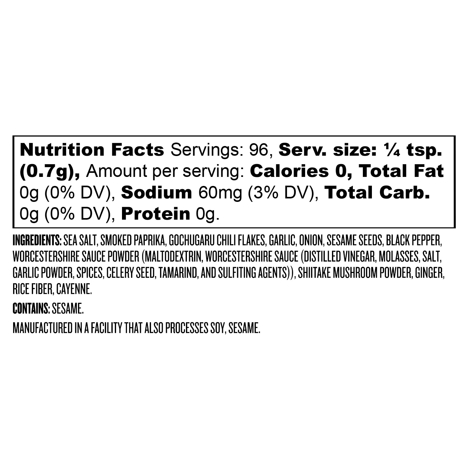 Sur La Table Korean BBQ Burger Seasoning Blend