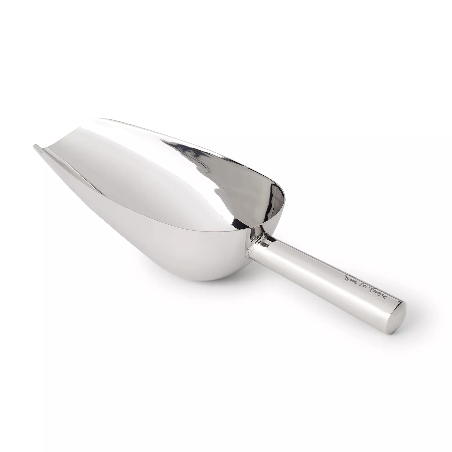 6 Ounce Ice Scoop Set of 2, Vesteel Small Stainless Steel Scoops for Ice Metal