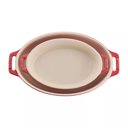 Staub Stoneware 2-Piece Oval Baker Set