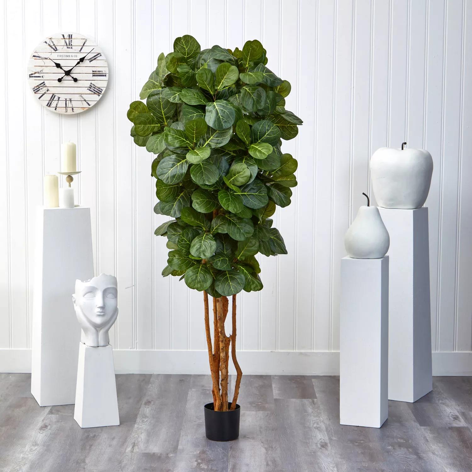 Nearly Natural Fiddle Leaf Fig Silk Tree, 6'