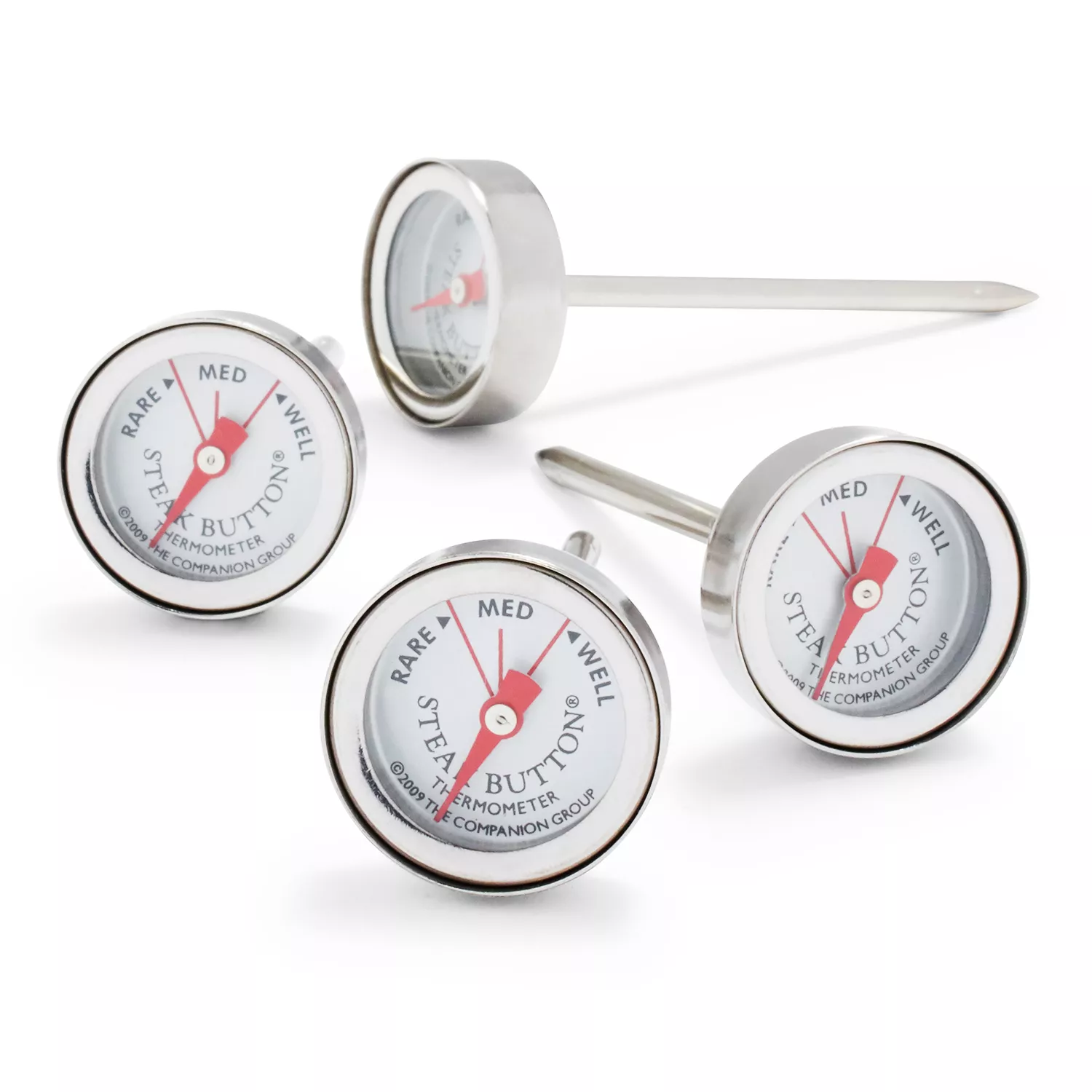 Sur La Table Stainless Steel Steak Button Thermometers