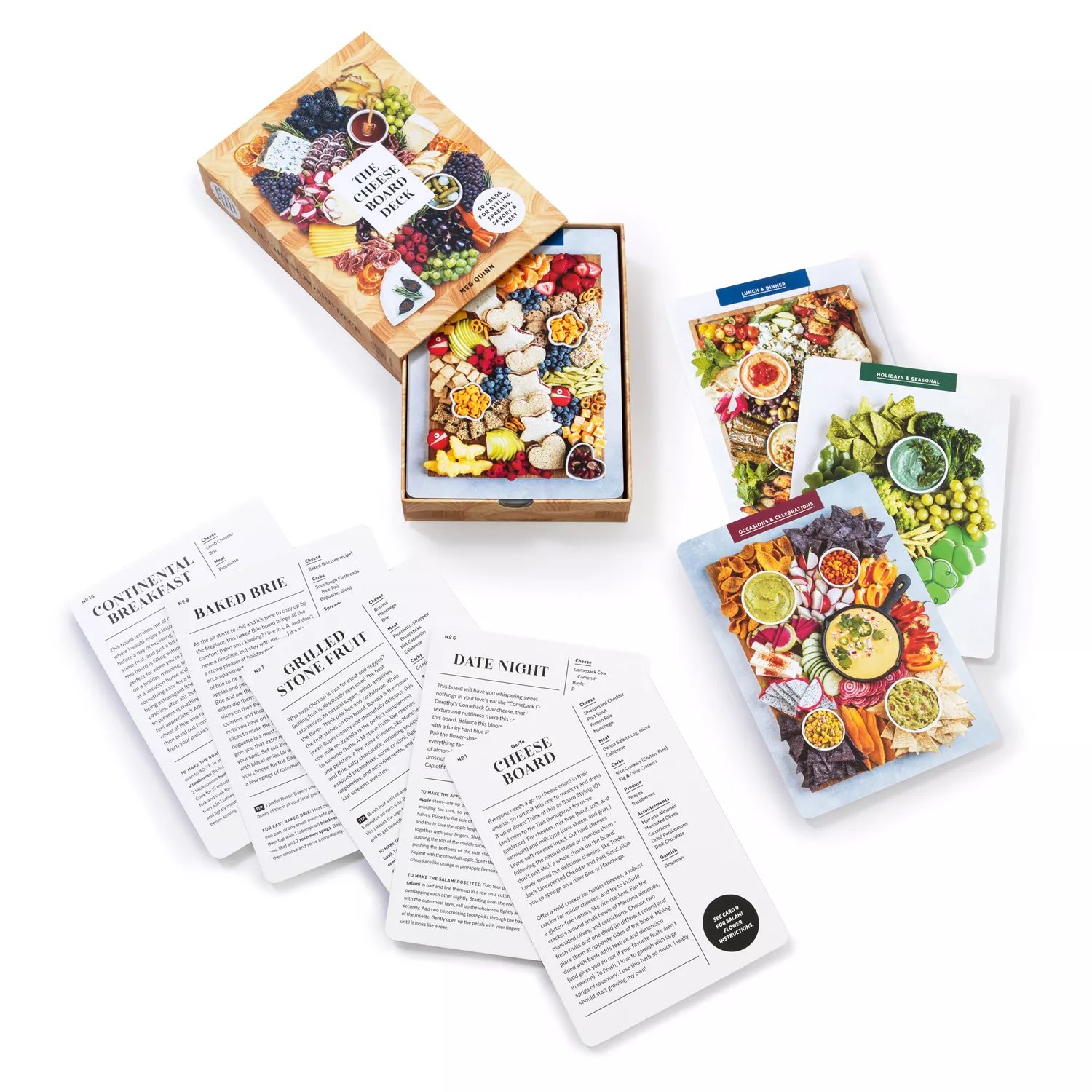 The Cheese Board Deck: 50 Cards for Styling Spreads, Savory & Sweet  