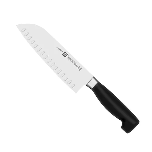 Zwilling J.A. Henckels Four Star Eco Hollow Edge Santoku, 7"
