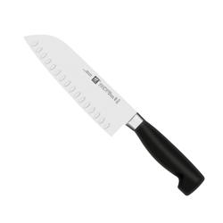Zwilling J.A. Henckels Four Star Eco Hollow Edge Santoku, 7"