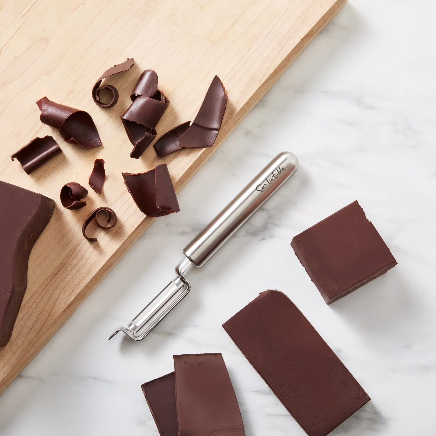 Sur La Table Stainless Steel Straight Swivel Peeler