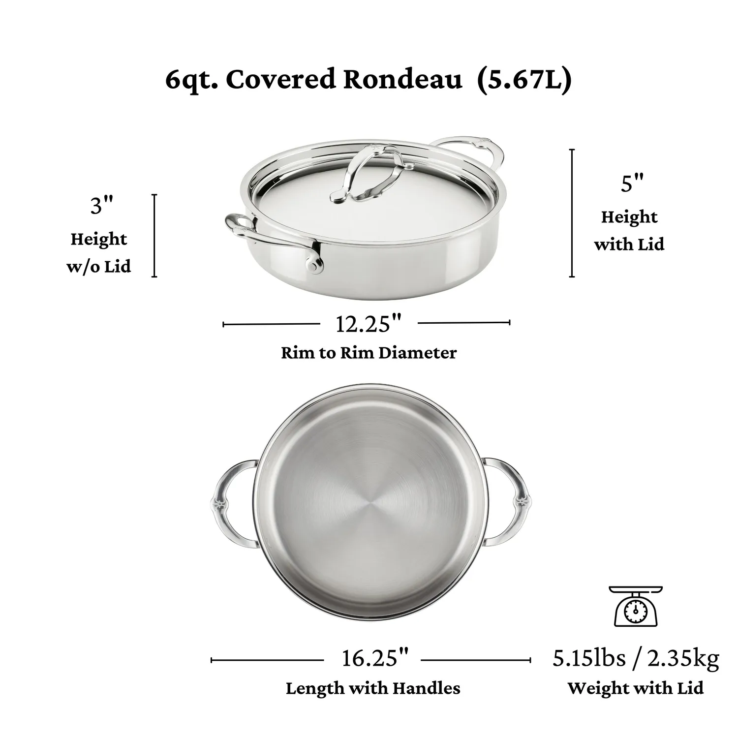 Hestan ProBond Luxe Stainless Steel Rondeau