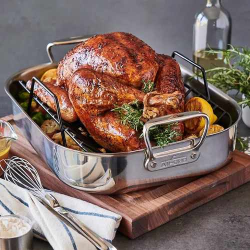 All-Clad Stainless Steel Roasting Pan with Nonstick Rack