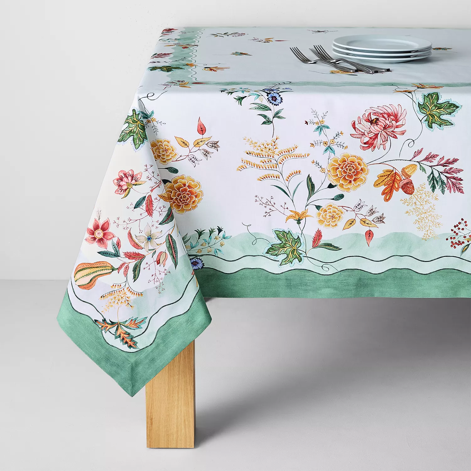 Sur La Table Autumn Botanical Tablecloth