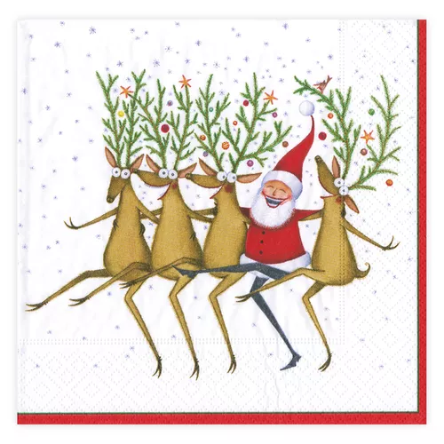 Caspari Kickettes Cocktail Napkins, Set of 20