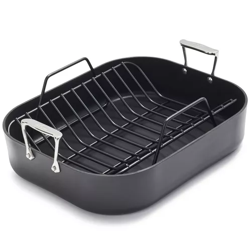 All-Clad HA1 Nonstick Roasting Pan with Rack, 16" x 13"