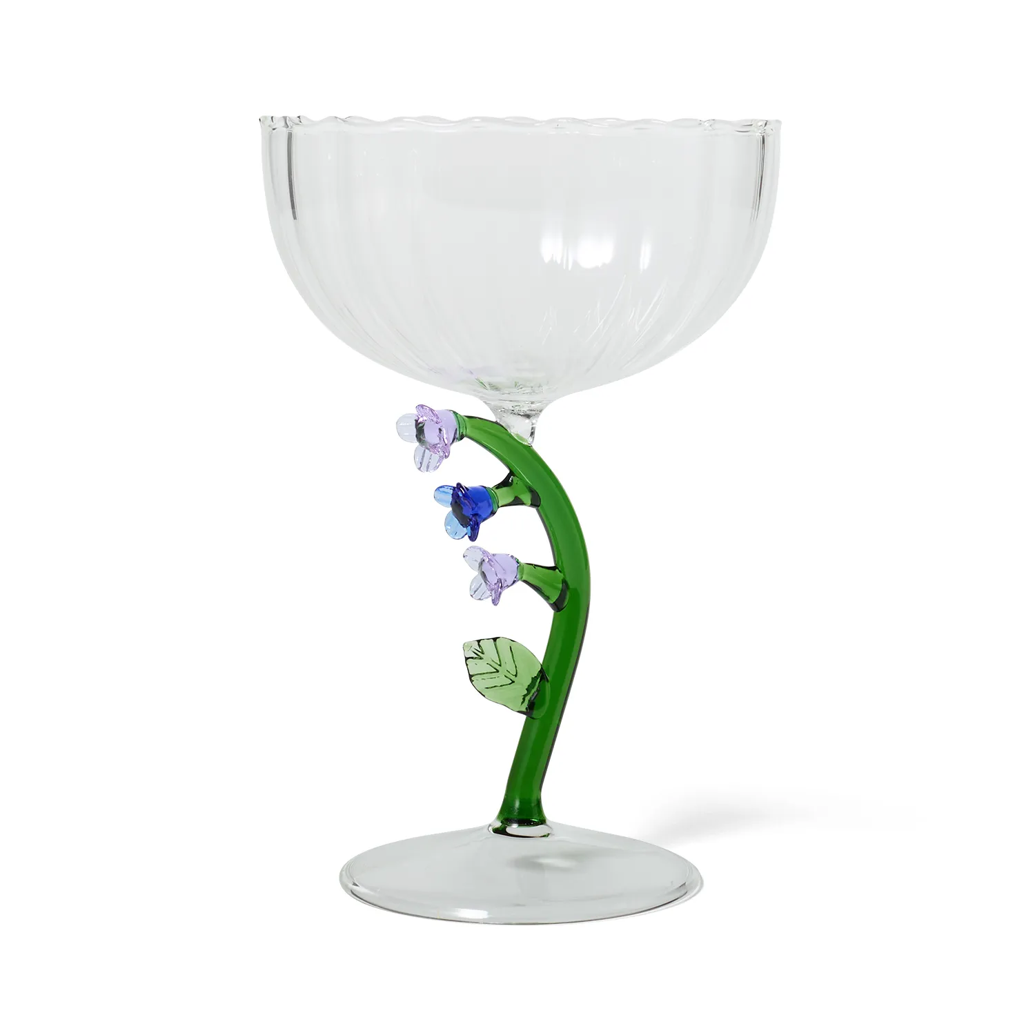 Sur La Table Floral Coupe Glass
