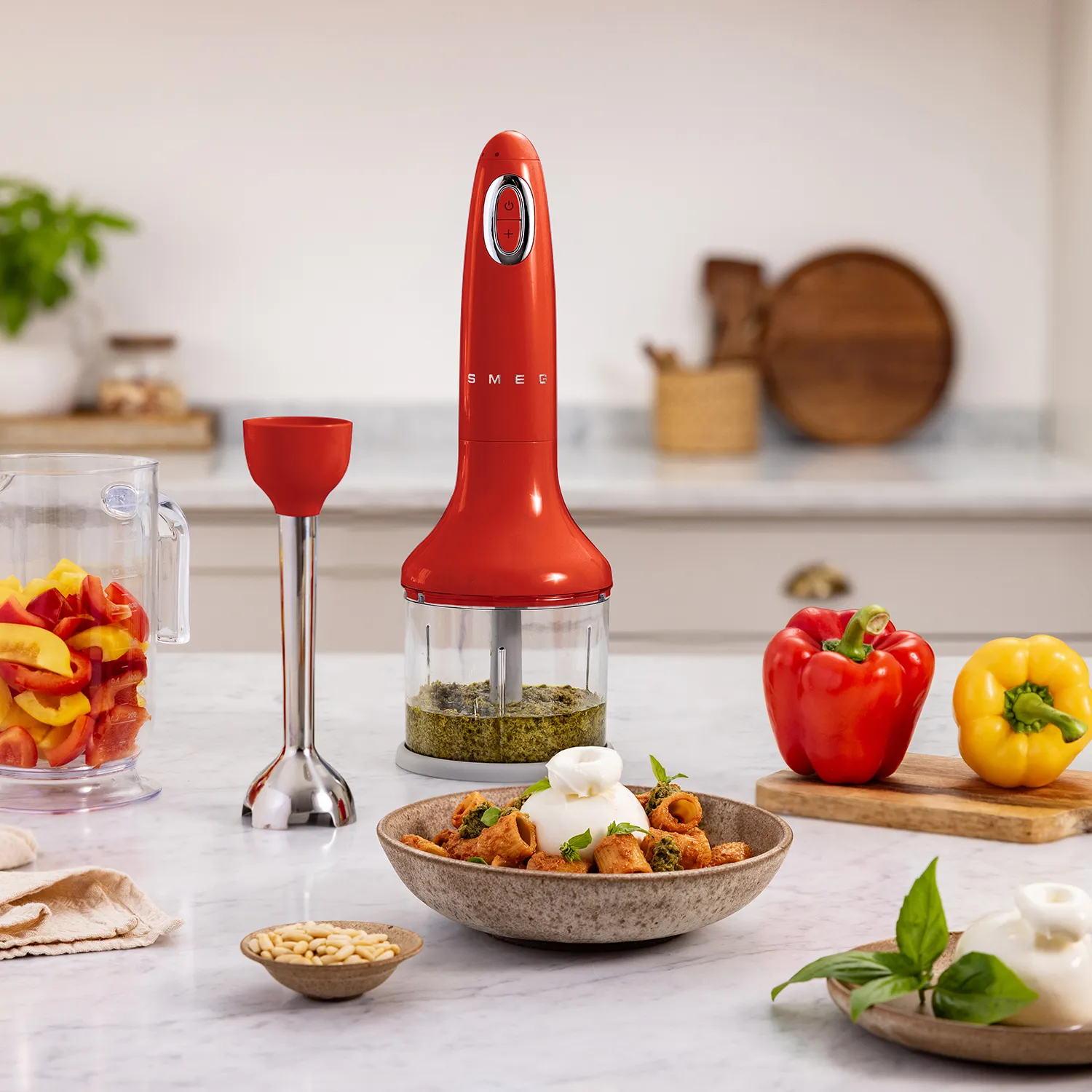 Smeg 50s Retro Style Hand Blender with Accessories