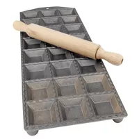 Square Ravioli Maker with Rolling Pin