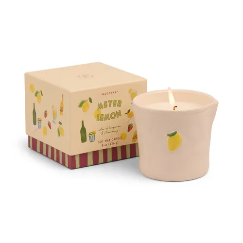 Paddywax Ceramic Lemon Candle
