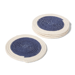 Sur La Table Cotton Coasters, Set of 4