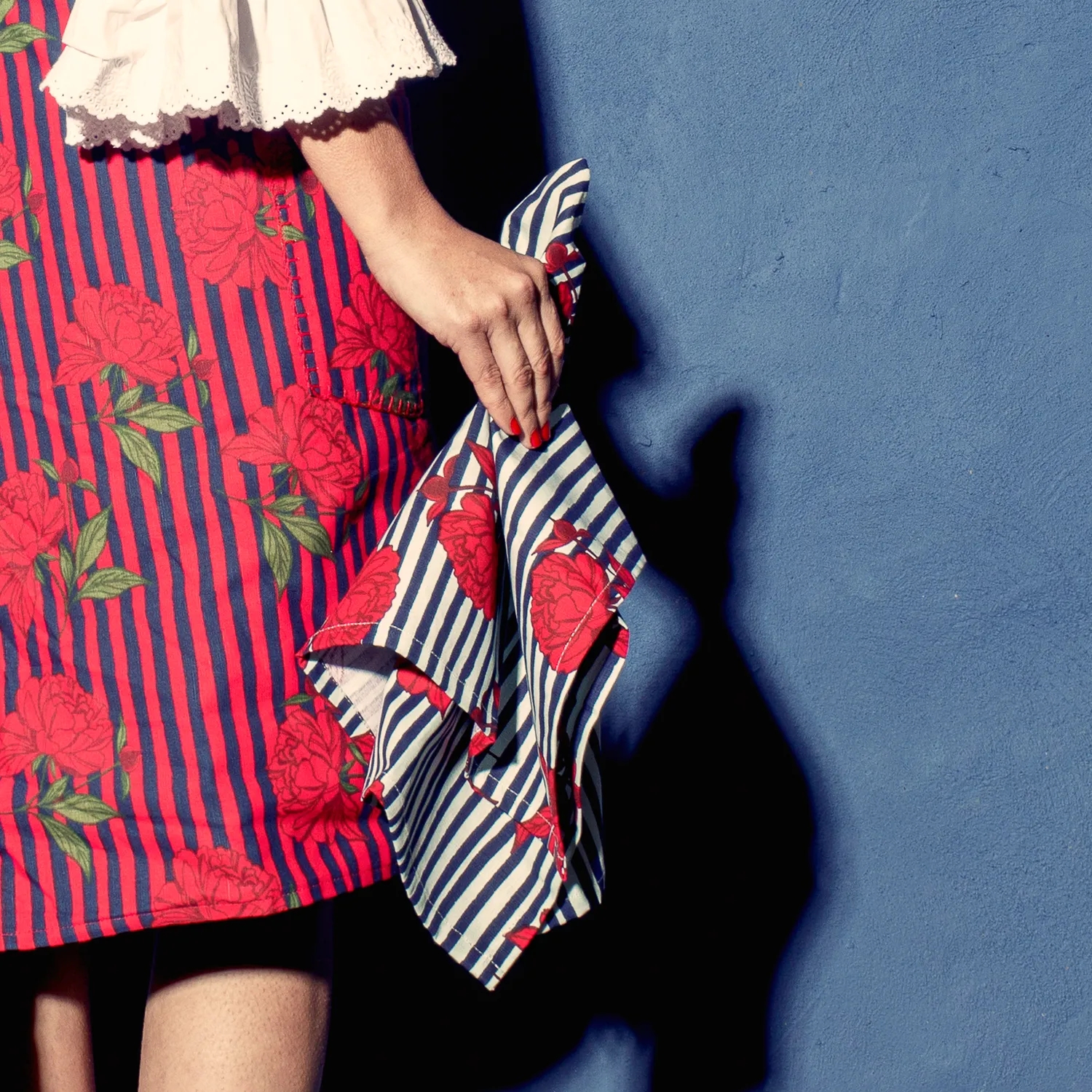 Mariana Velásquez x Sur La Table Assorted Floral Stripe Towels, Set of 3