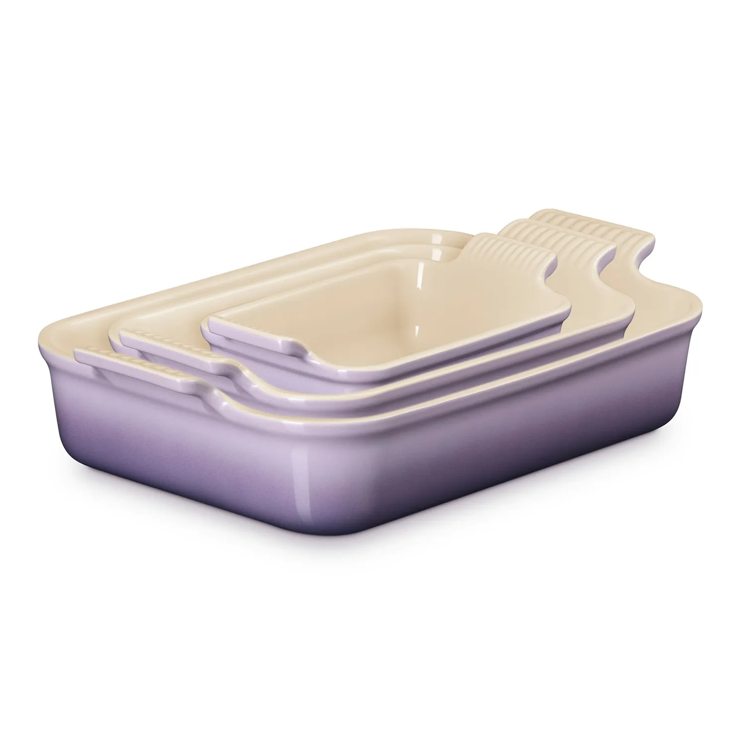 Le Creuset Heritage Stoneware 3-Piece Rectangular Baker Set