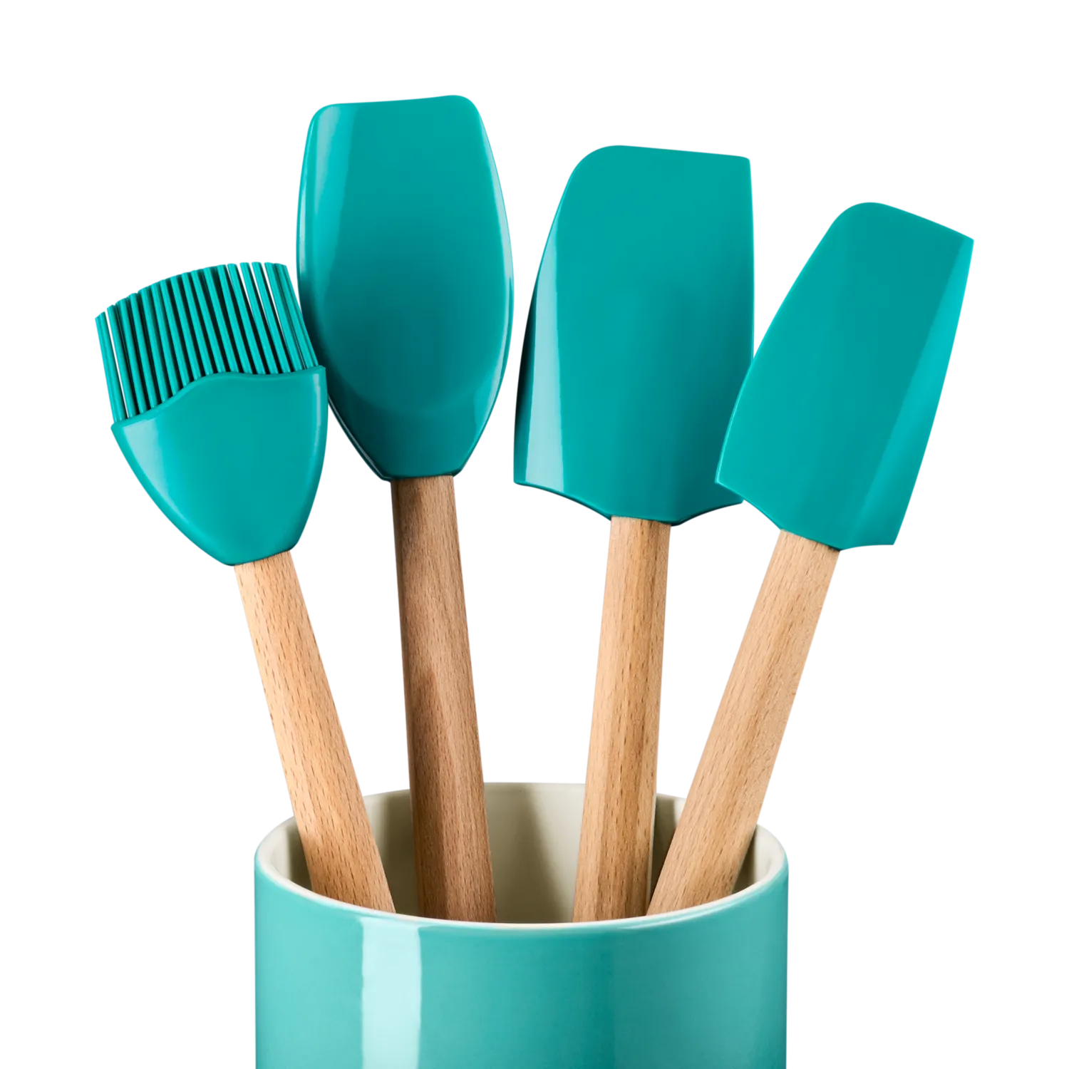 Le Creuset Peche 5-Piece Crock & Tool Set
