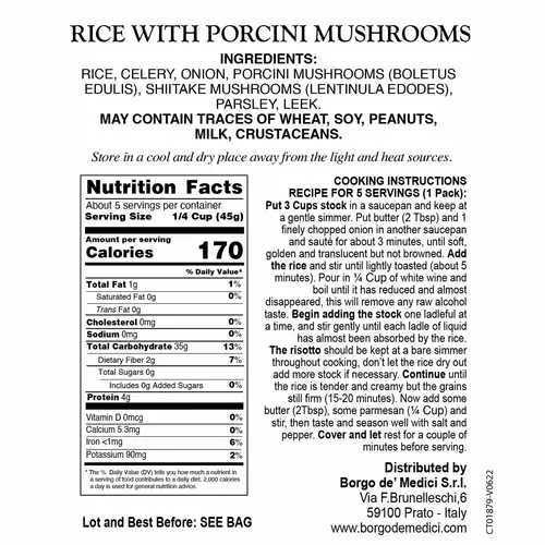 Borgo de' Medici Mushroom Risotto Mix