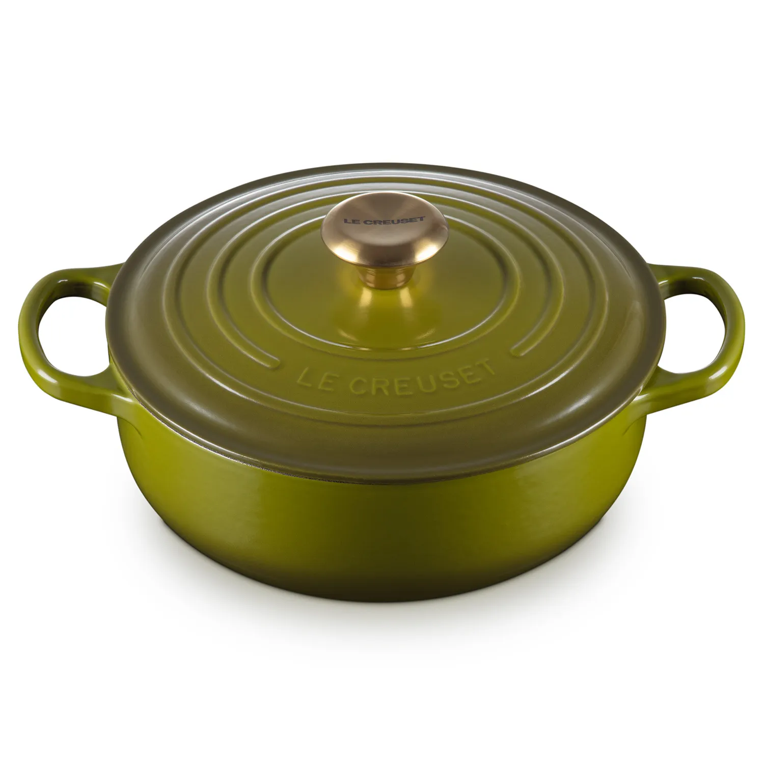 Le Creuset Signature Round Sauteuse with Lid, 3.5 qt. OLIVE