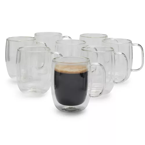 Zwilling J.A. Henckels Sorrento Plus Double-Wall Coffee Glasses, 12 oz.