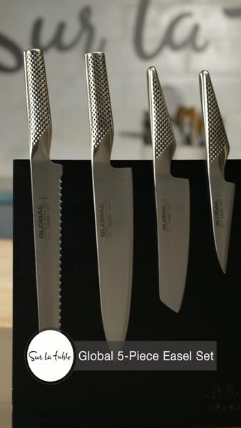 Global Classic 5-Piece Magnetic Easel Knife Block Set