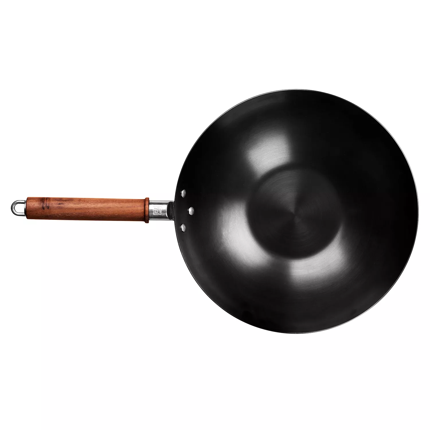 Zwilling Dragon Carbon Steel Wok with Glass Lid, 12"