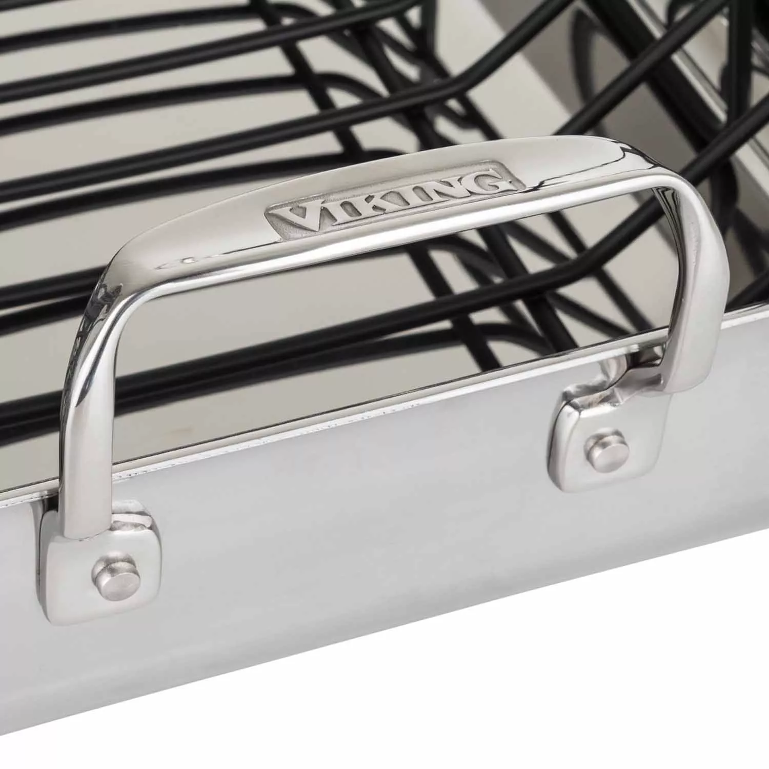 Viking 3-Ply Stainless Steel Roasting Pan with Rack & Thermometer Set