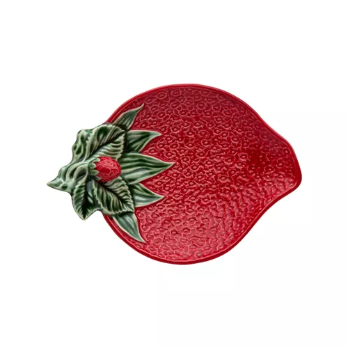 Bordallo Pinheiro Strawberry Olive Dish