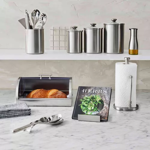 Sur La table Large Stainless Steel Slotted Spoon