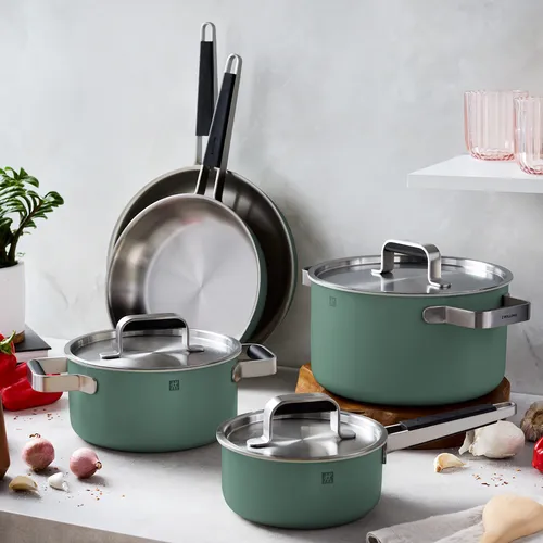 Zwilling Pure Stainless Steel 8-Piece Cookware Set