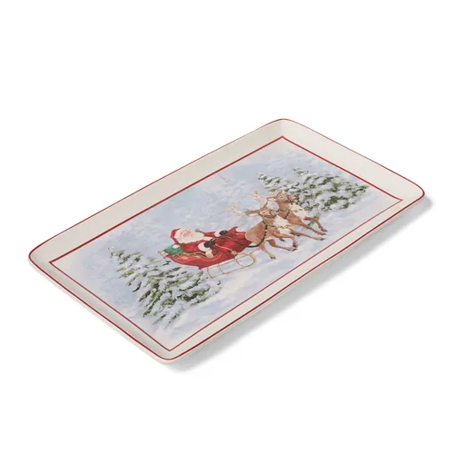 Sur la table Vintage Christmas Rectangular Platter
