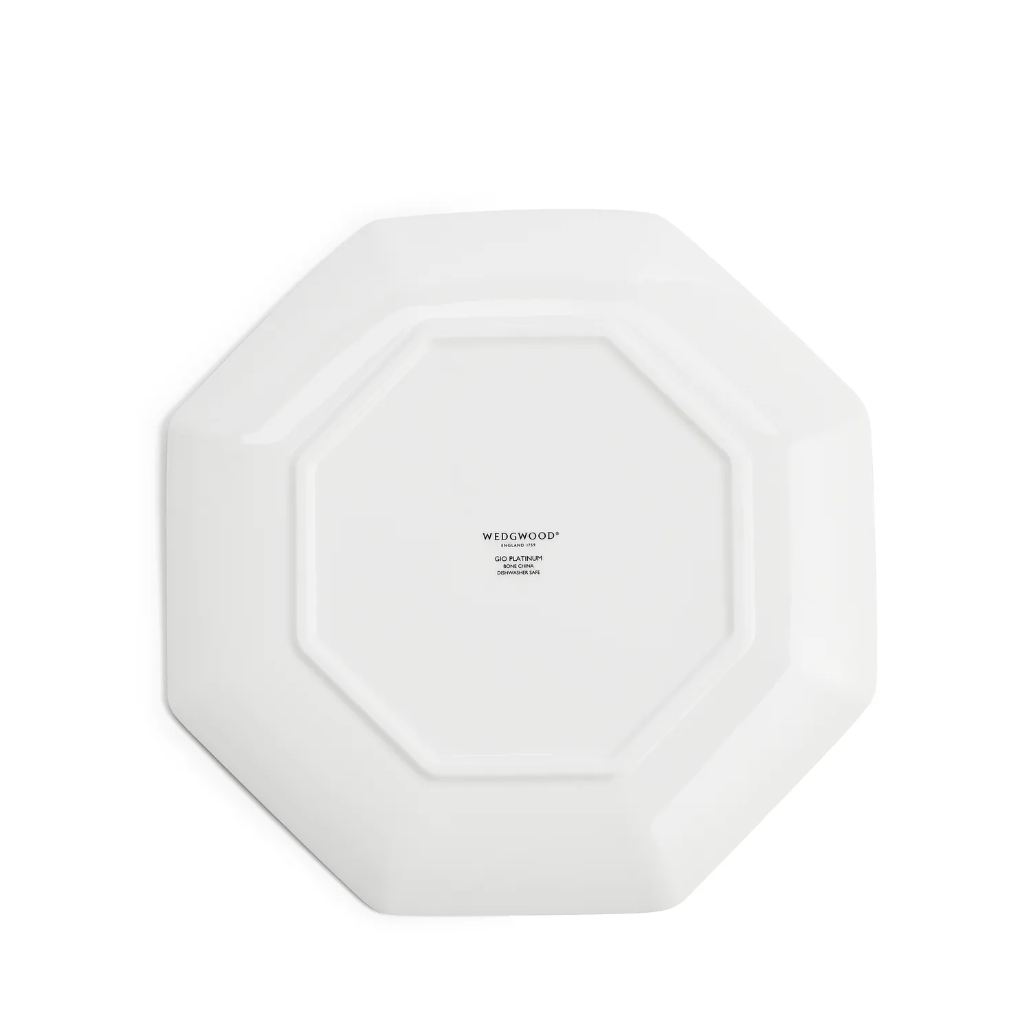 Wedgwood Gio Platinum Octagonal Salad Plate