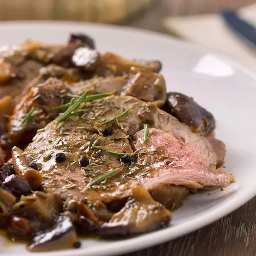 Prime Rib Roast with Madeira-Mushroom Gravy