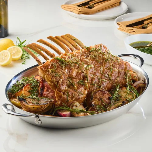 Hestan Provisions Stainless Steel Oval Au Gratin Dish