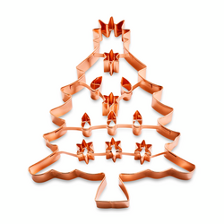 Large Christmas Tree Copper-Plated Cookie Cutter