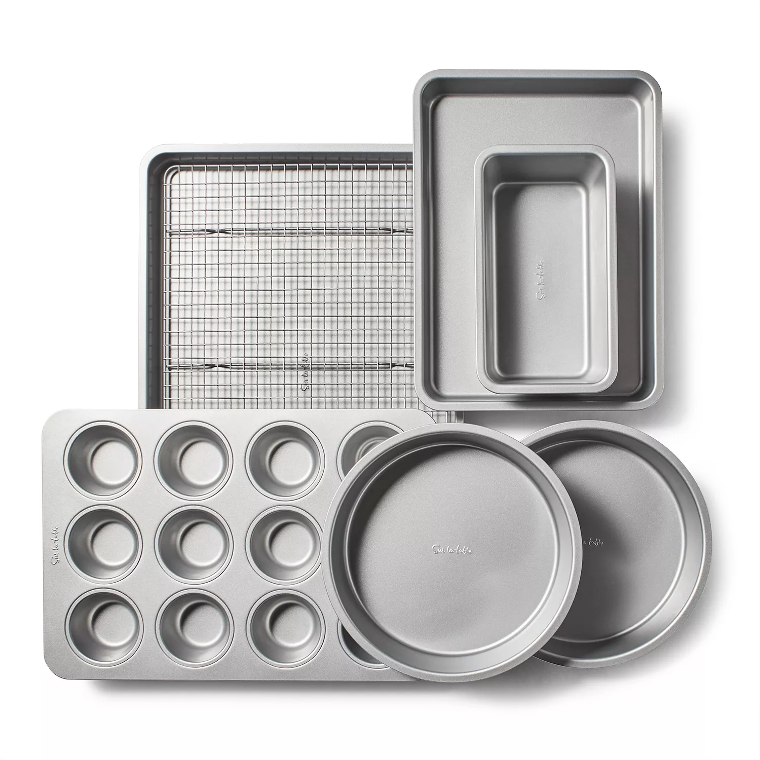 Sur La Table Platinum Pro Bakeware, Set of 6, Gray