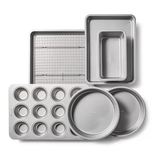 Sur La Table Kitchen Essentials Carbon Steel Bakeware Set w/ Premium PFA Free Grey Ceramic Nonstick