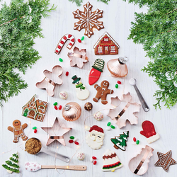 Large Christmas Tree Copper-Plated Cookie Cutter