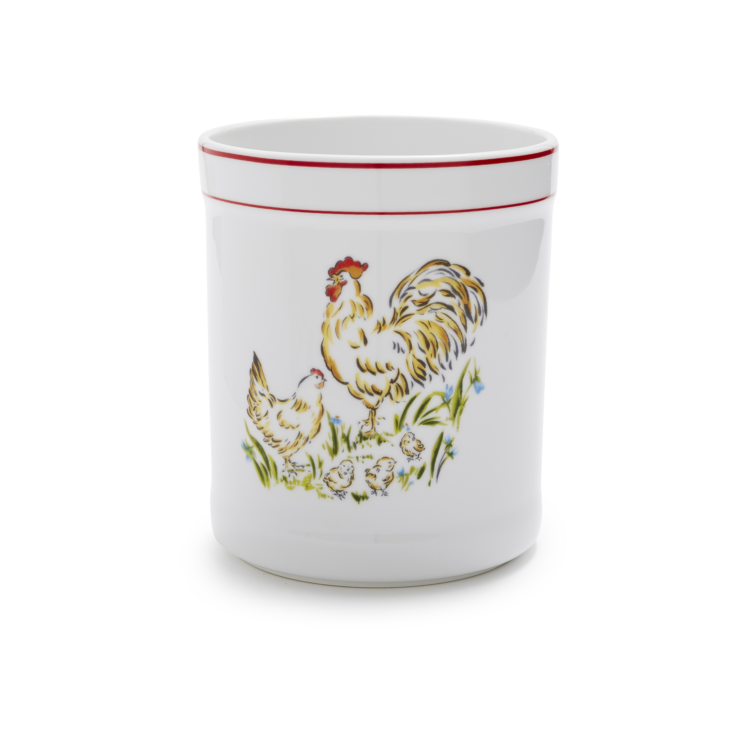 Farmhouse Rooster Utensil Crock
