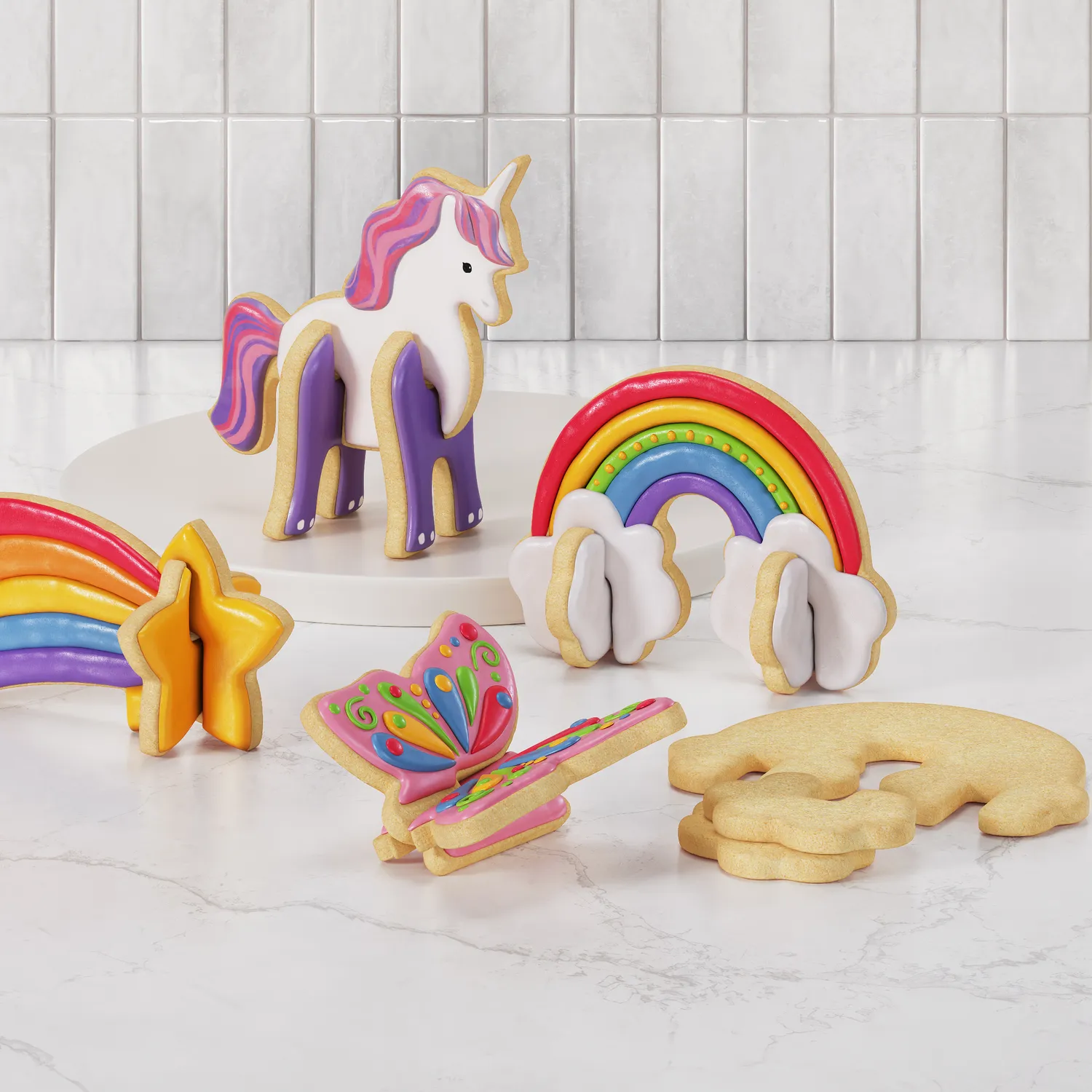 Sur la table 3D Enchanted Cookie Cutters