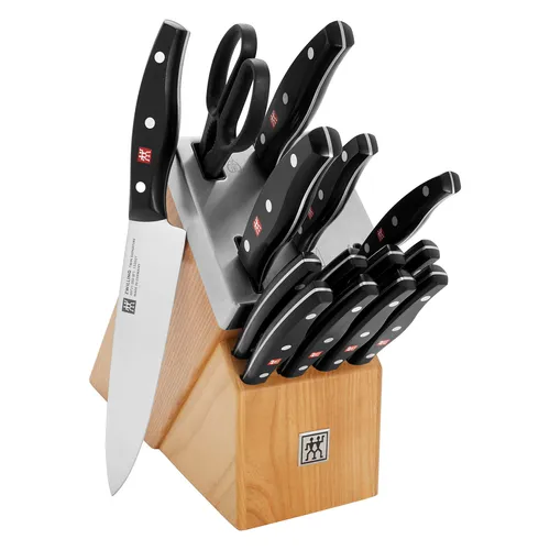 Zwilling Twin Signature 15-Piece Self-Sharpening Knife Block Set